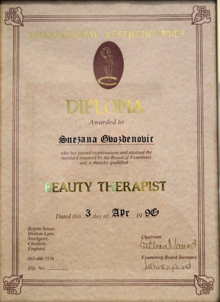 International Aestheticiennes Diploma